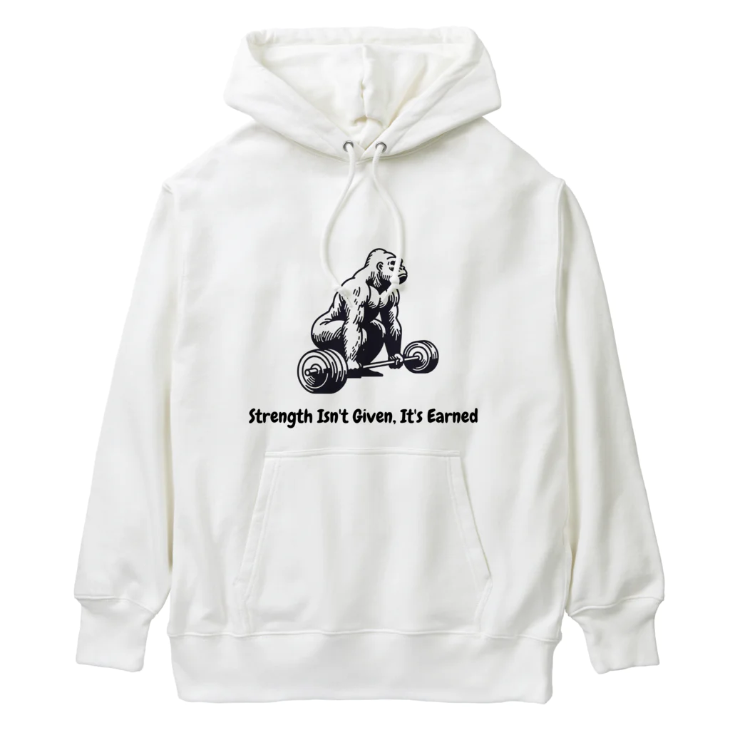 Clozettaの筋トレするゴリラ Heavyweight Hoodie