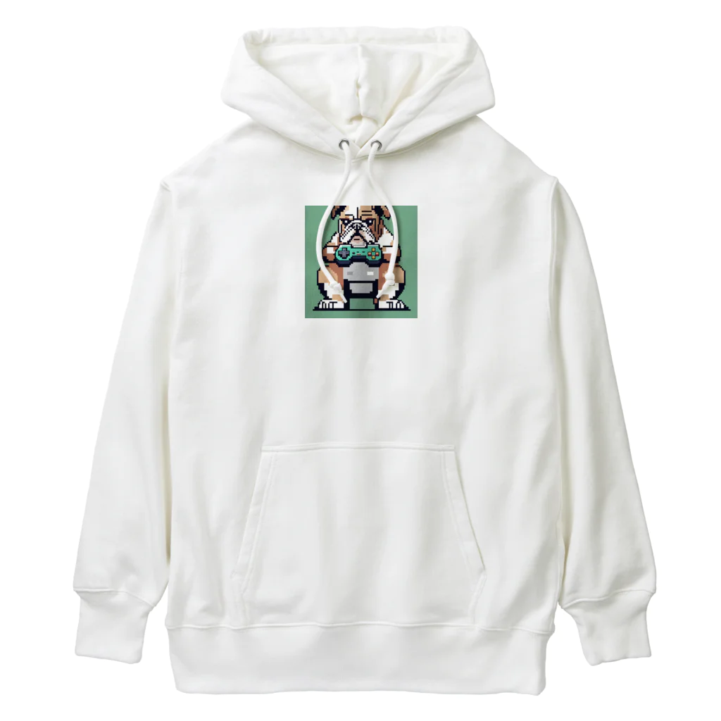 barisukaのゲーム中毒のブルドッグ Heavyweight Hoodie