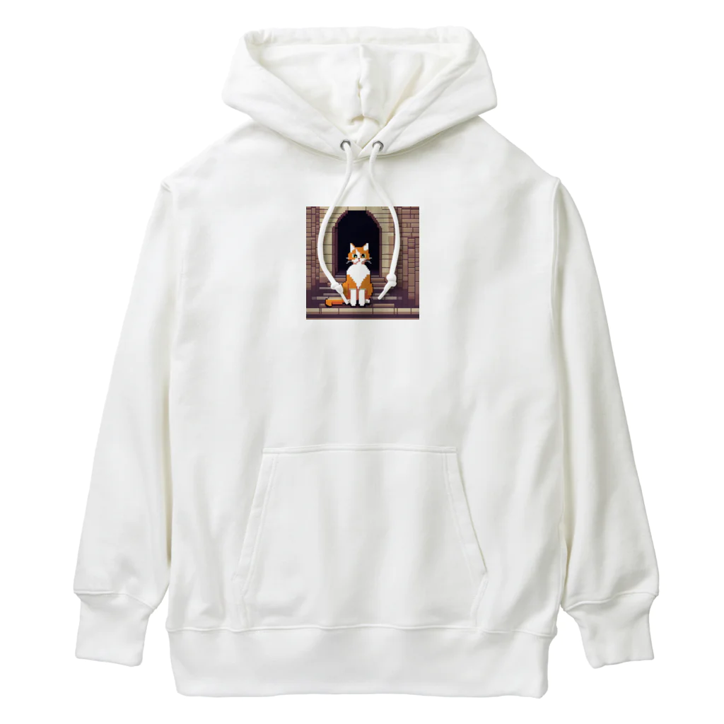 masaのトンネルで遊んでいる猫 Heavyweight Hoodie