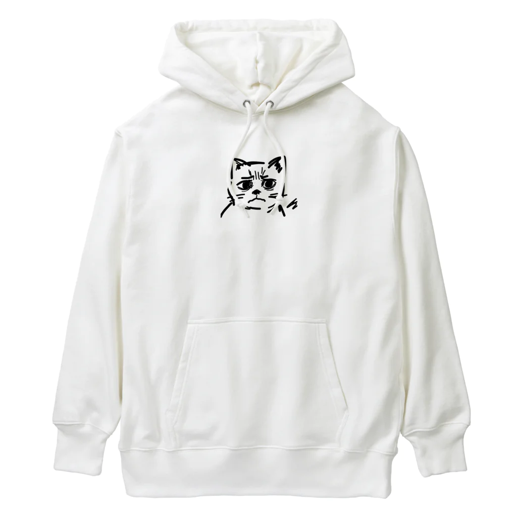 CODYの訝しげな顔の猫 Heavyweight Hoodie