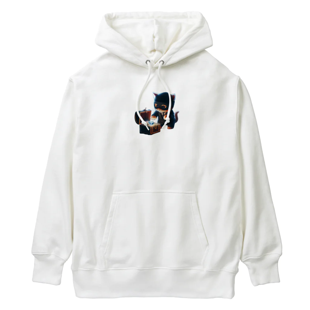 taki・ショップの猫　泥棒 Heavyweight Hoodie