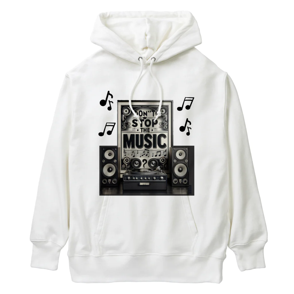 ロック堂のドントストップミュージック Heavyweight Hoodie