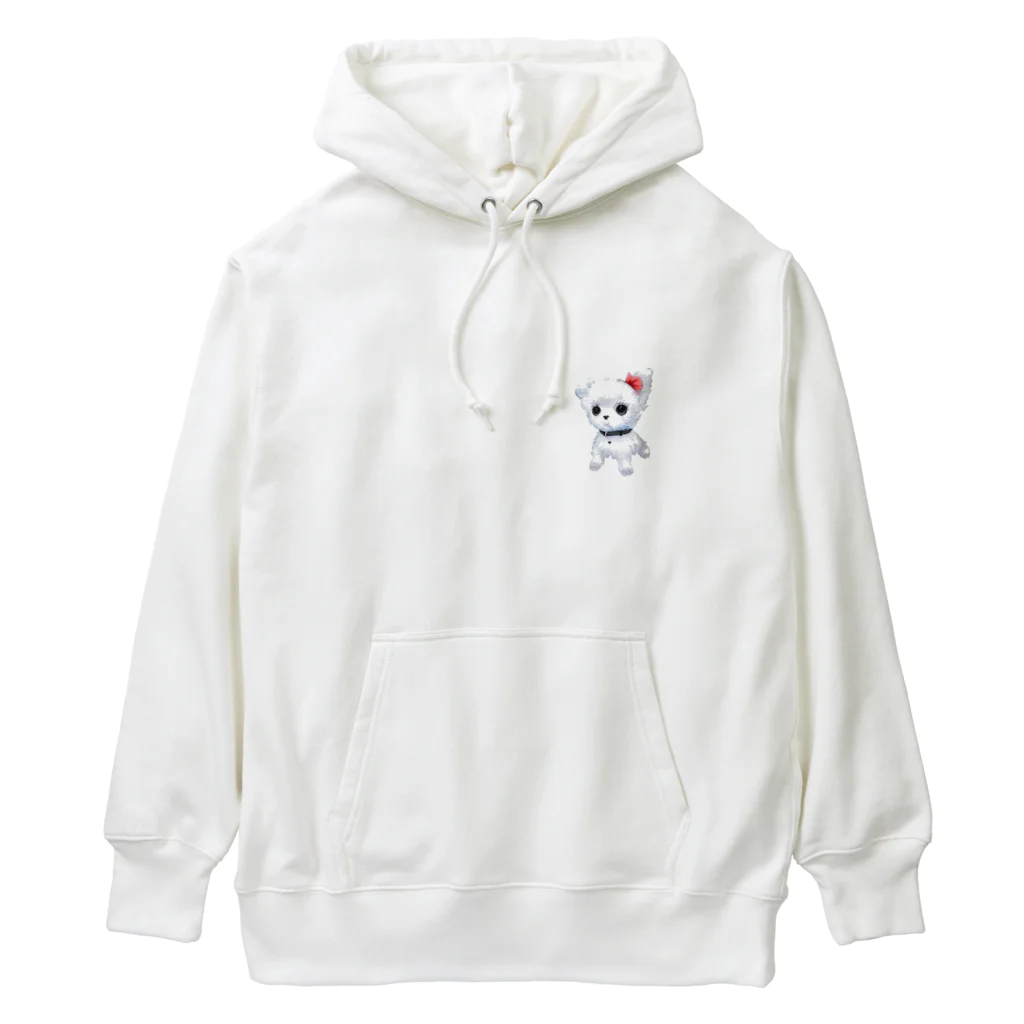 ちいさき家族スキ　Maltese ♡のだってマルチーズだもん　素 Heavyweight Hoodie