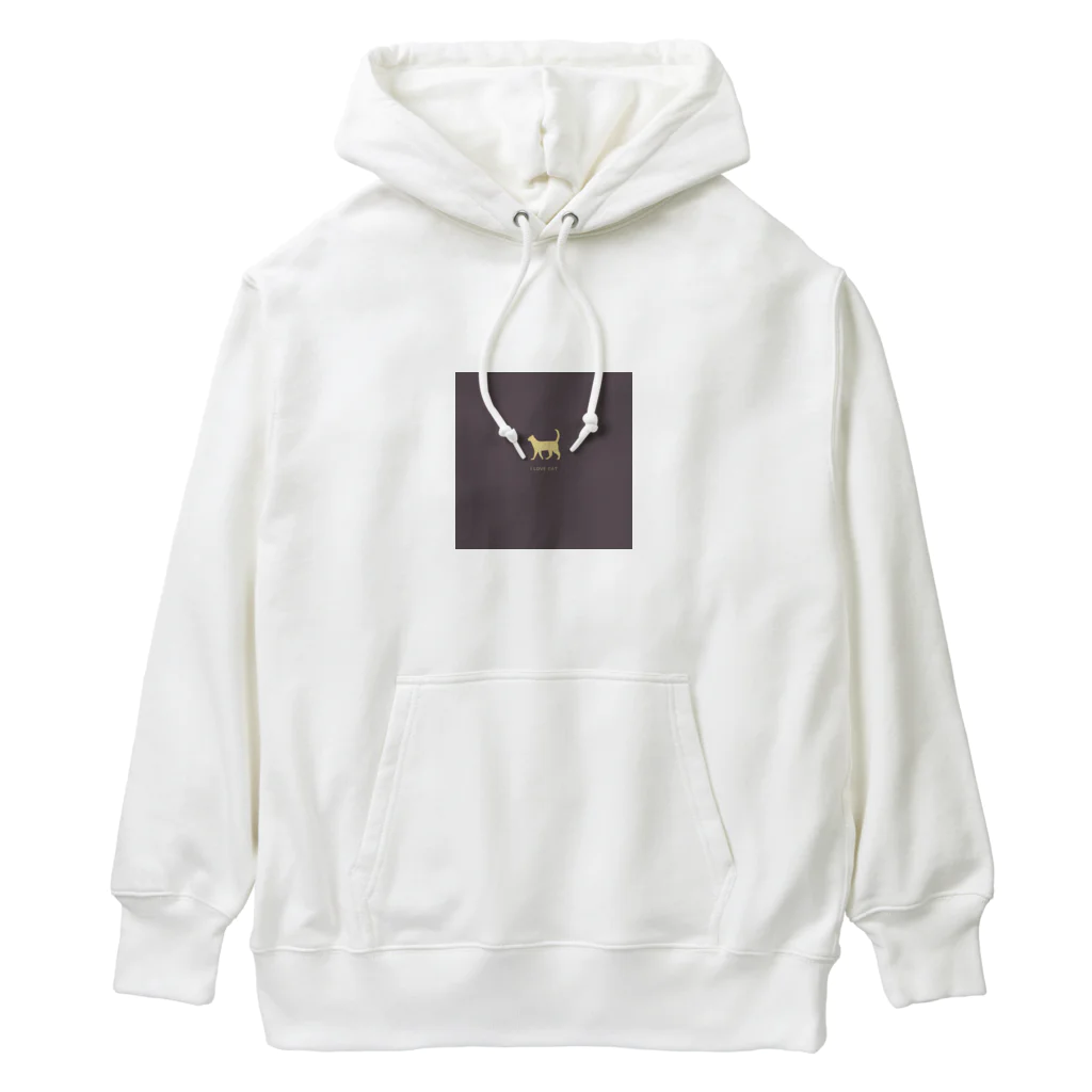 Design HarborのI love cat Heavyweight Hoodie