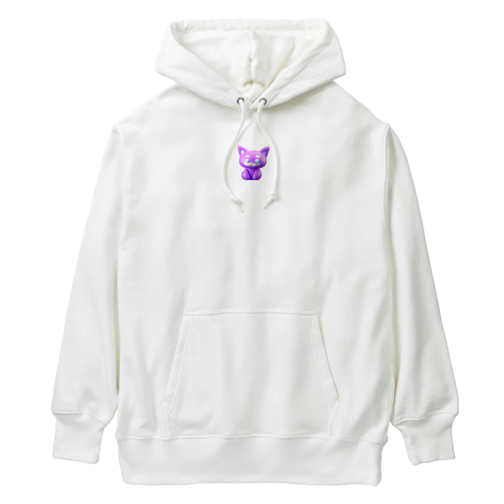 まねきねこのバイオレット　キャット Heavyweight Hoodie