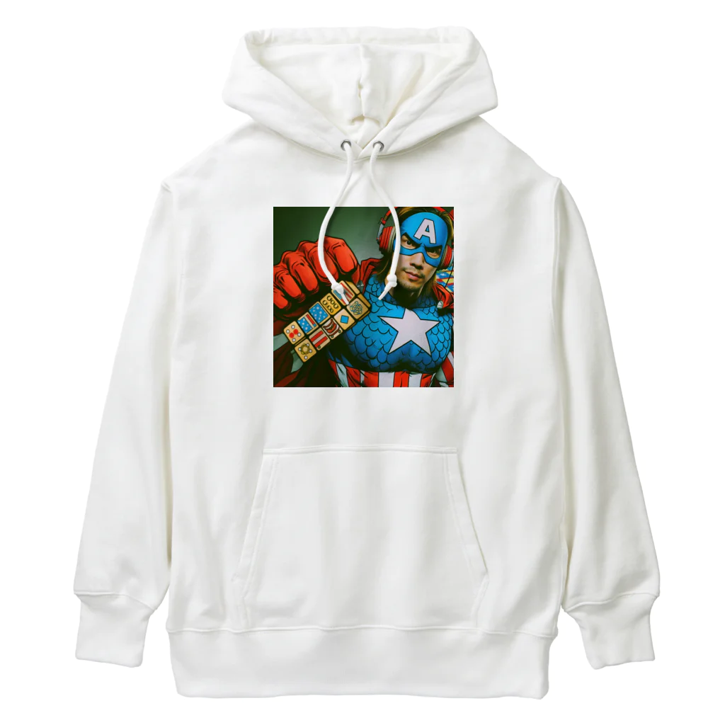 まいけんの怪しいアメコミヒーロー maiken Heavyweight Hoodie