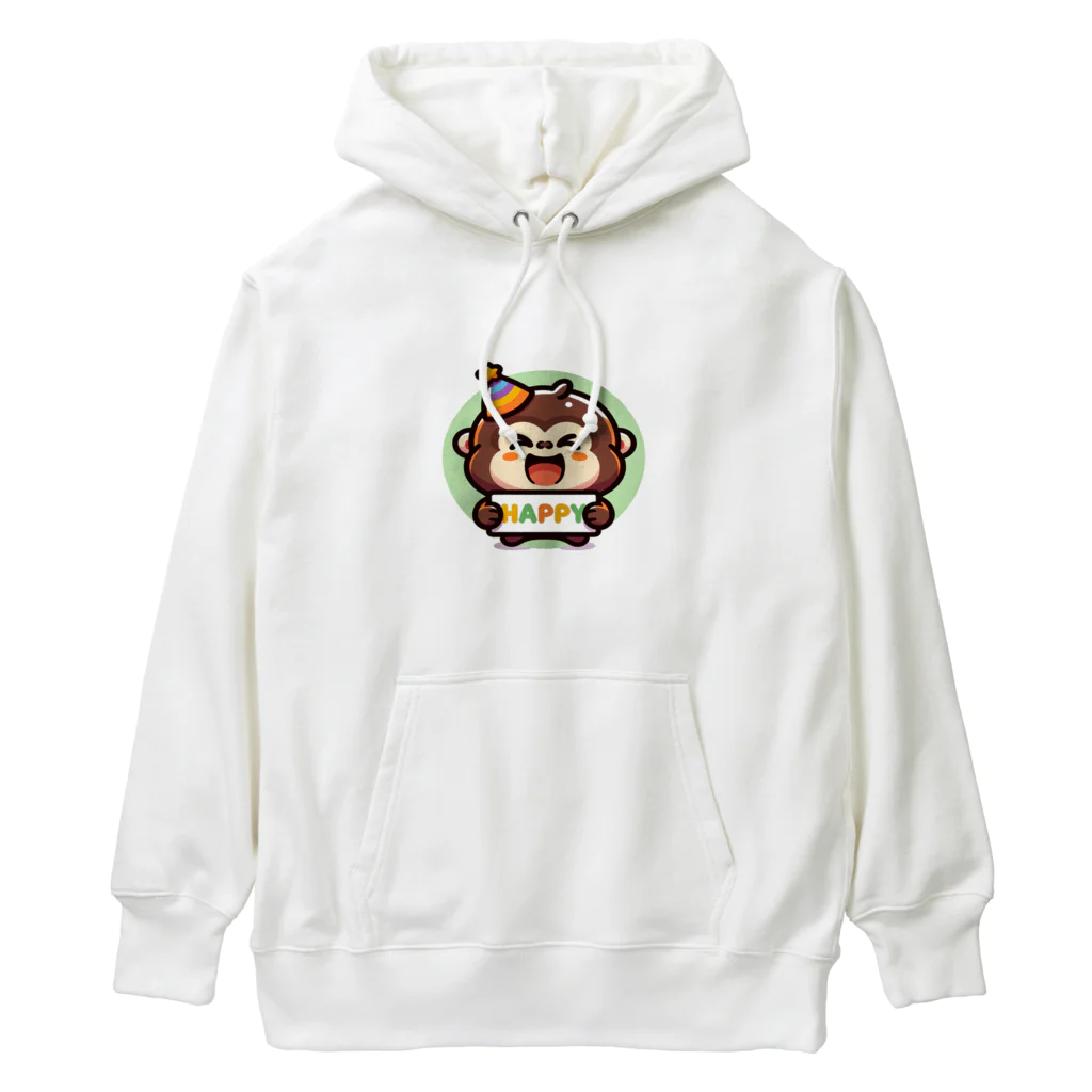 こけスライムのおみせのhappyゴリラ Heavyweight Hoodie