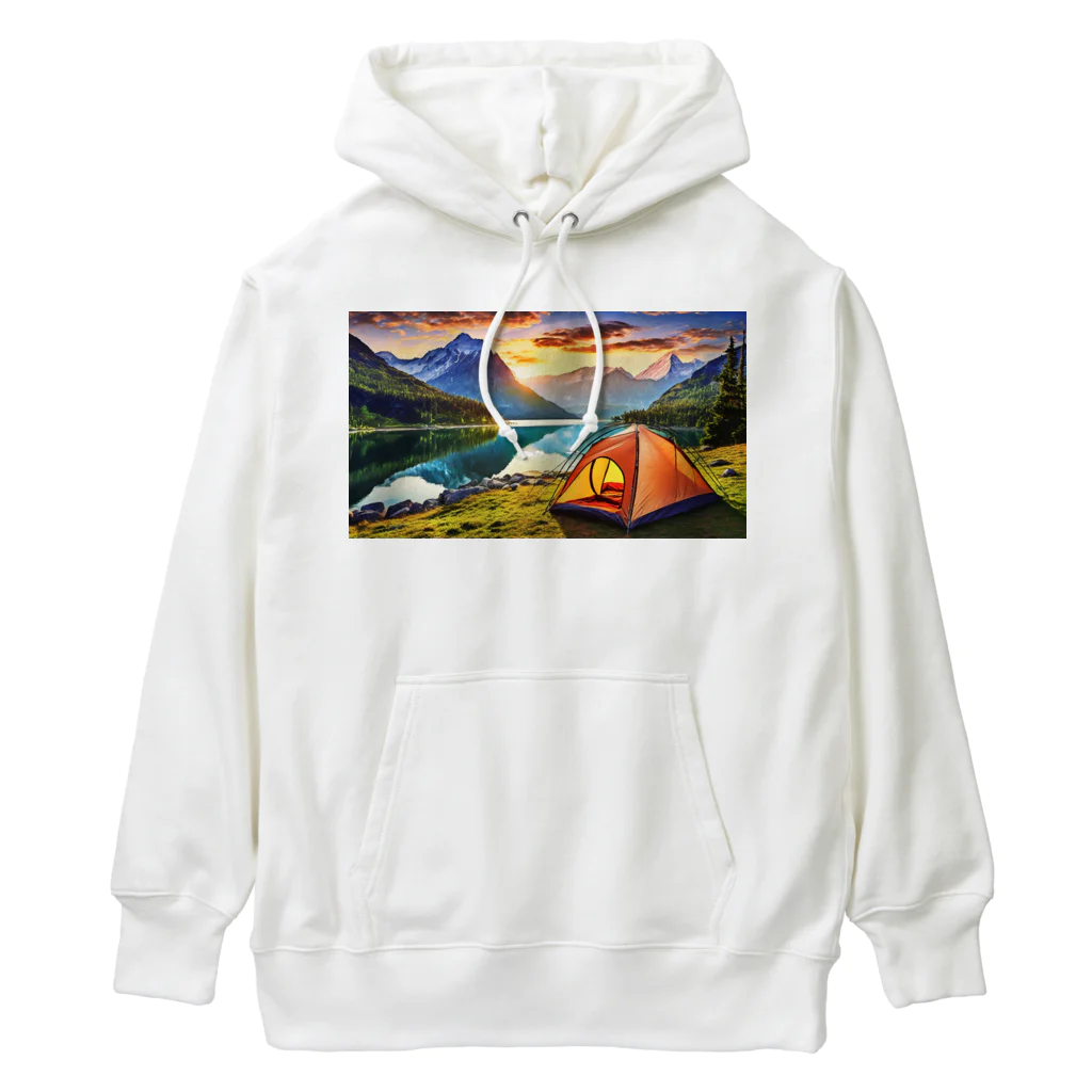 Kz_25@アウトドアーのキャンプファッション -Sunrise- Heavyweight Hoodie