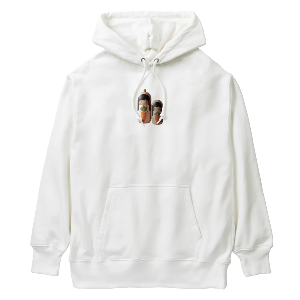 itanki3のにんじんこけし Heavyweight Hoodie