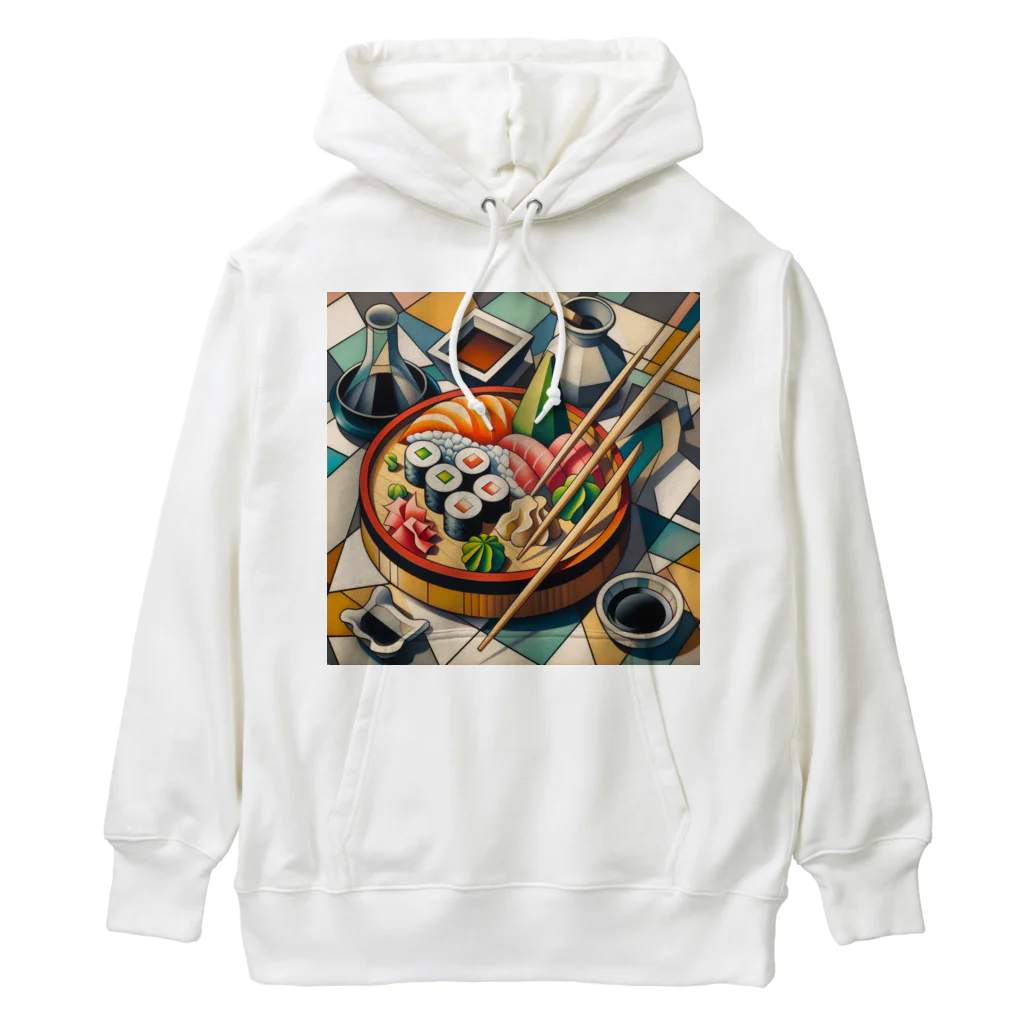 happiness_shopの江戸前の寿司をピカソ風にアレンジ Heavyweight Hoodie