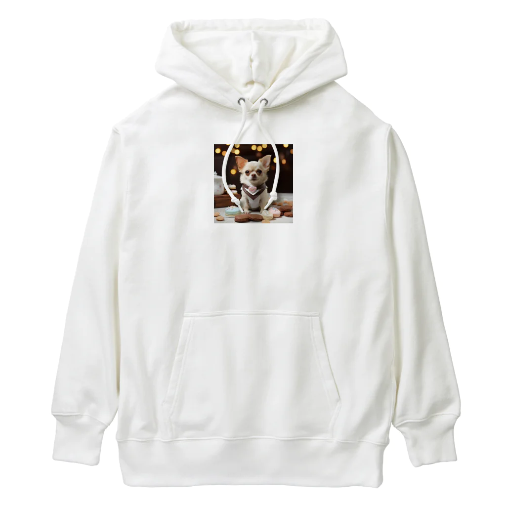 チワワ愛好家ショップの🎀チワワの幸せな一吠え🐕💓 - 心温まる家族の物語 Heavyweight Hoodie