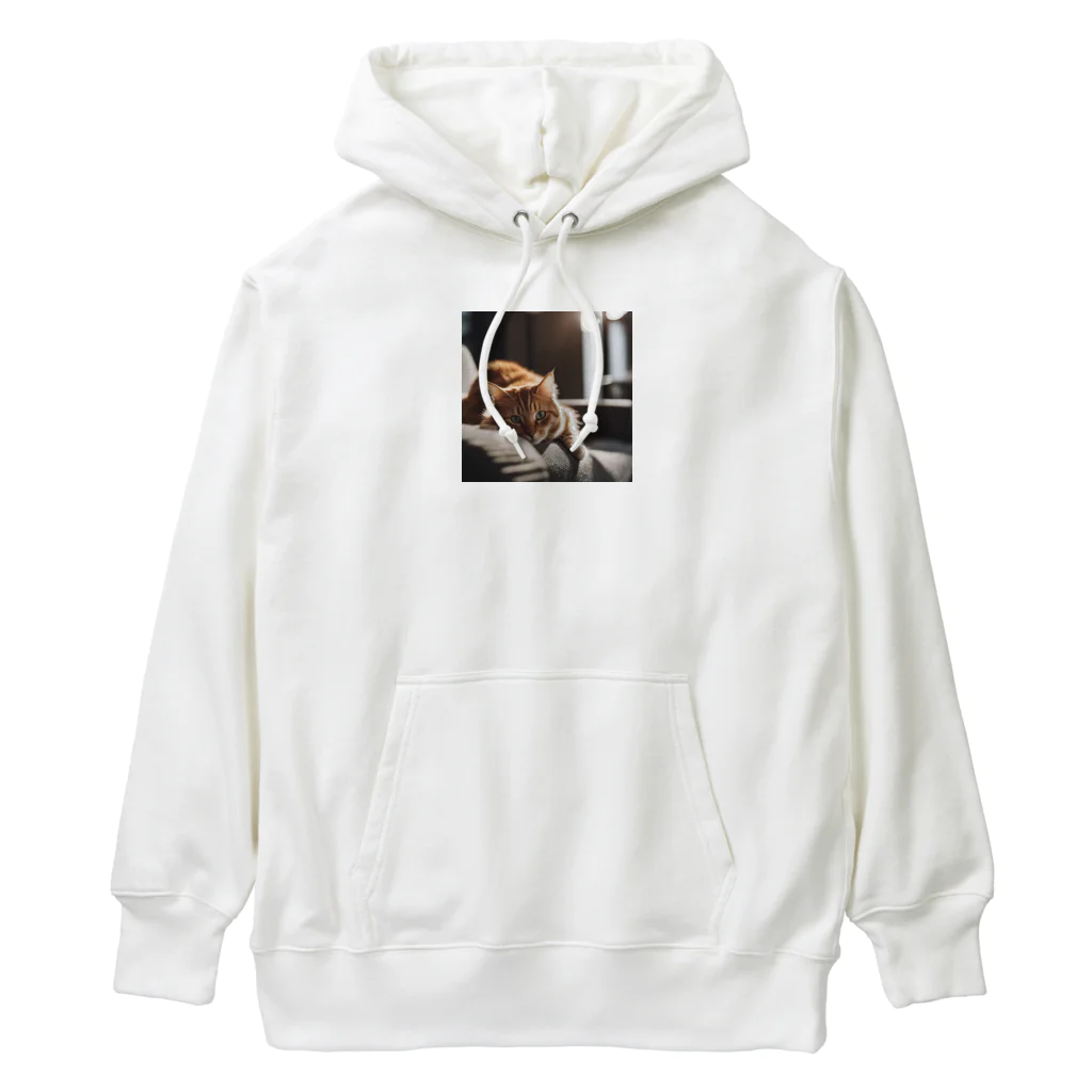 feliceのリビングでごろんとする猫 Heavyweight Hoodie