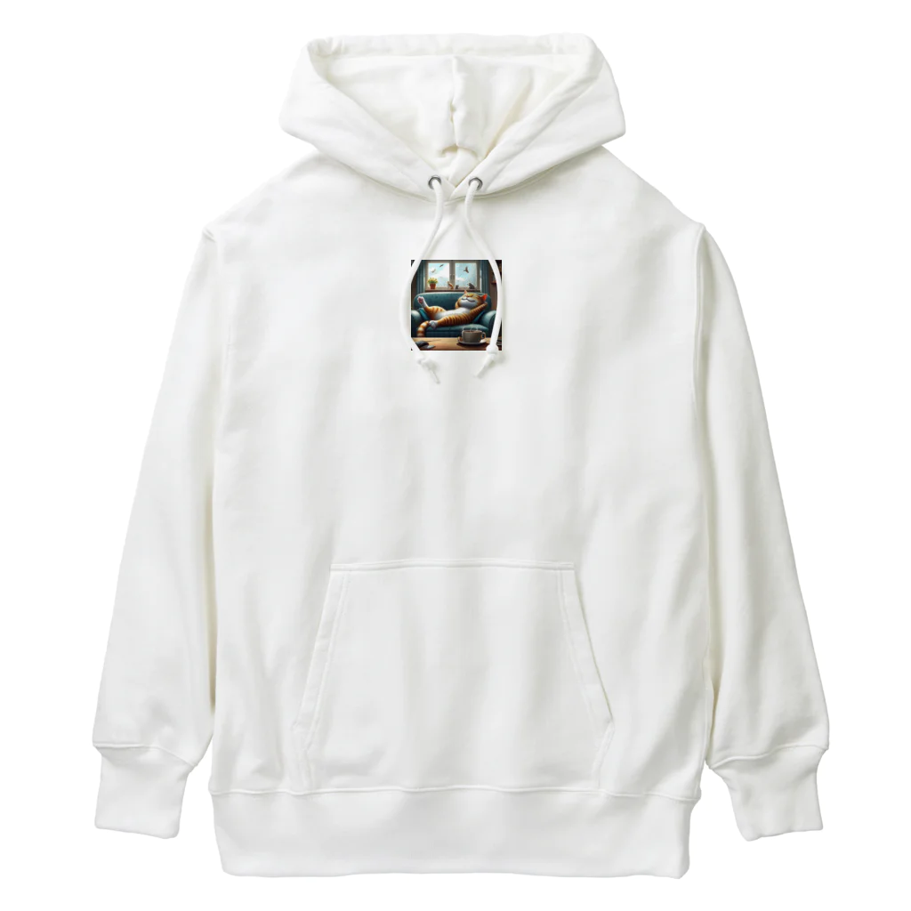 能天気ライフの能天気ライフにゃんこ Heavyweight Hoodie