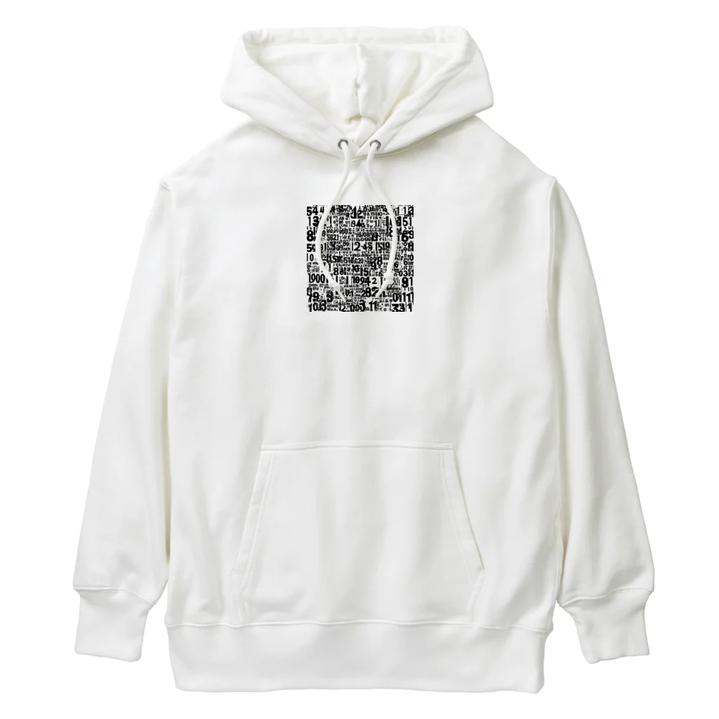 MEGROOVEの数字アート Heavyweight Hoodie