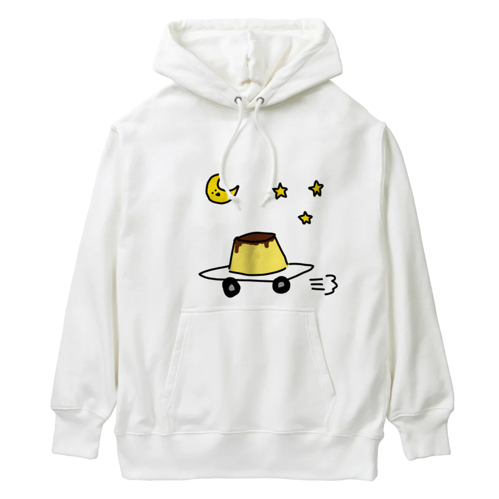 愛と幸せの魔法使いの月夜に駆けるプリン Heavyweight Hoodie