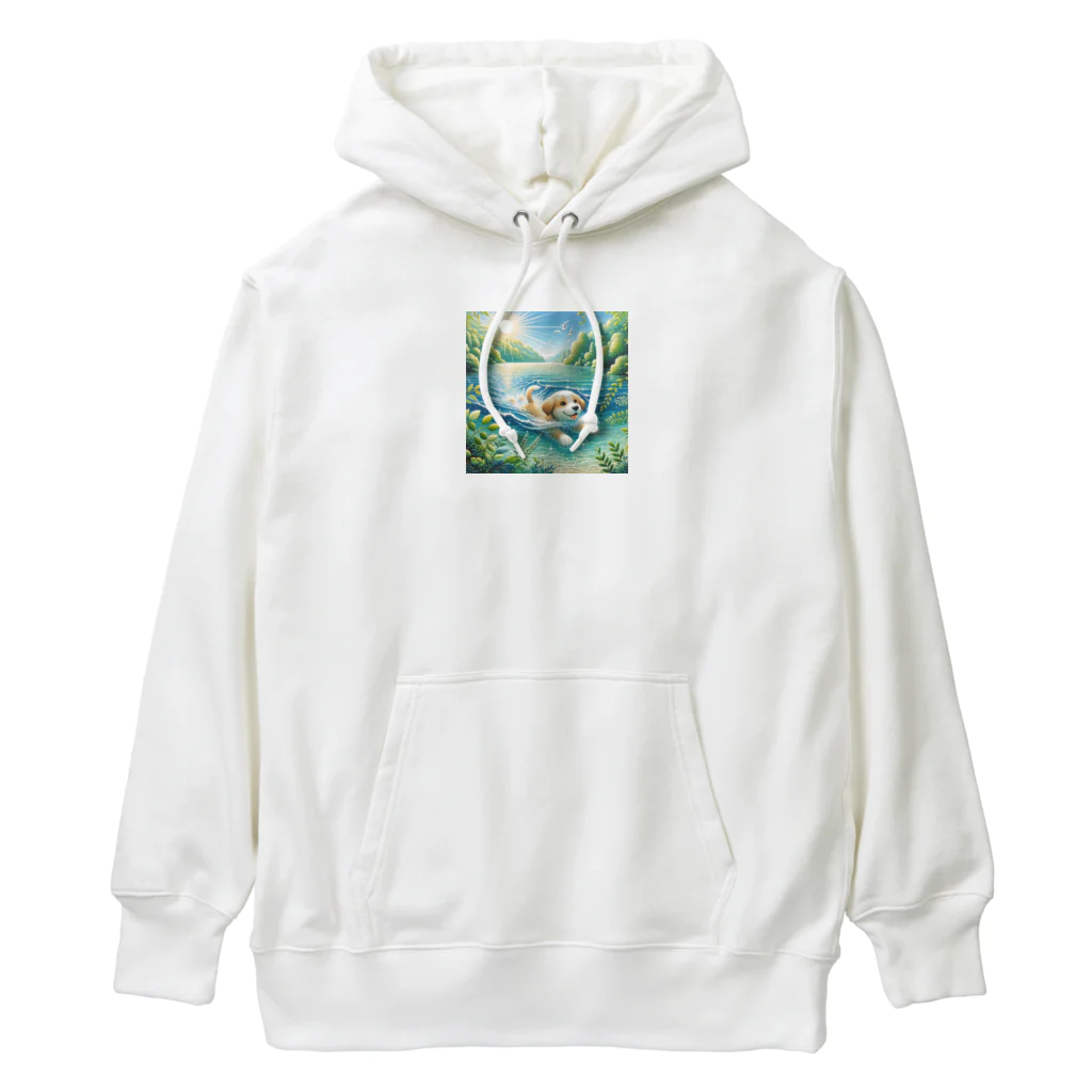 hayato0402の泳ぐわんこ Heavyweight Hoodie