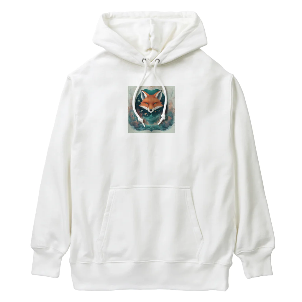 ブルーレイの深海を想う狐 Heavyweight Hoodie