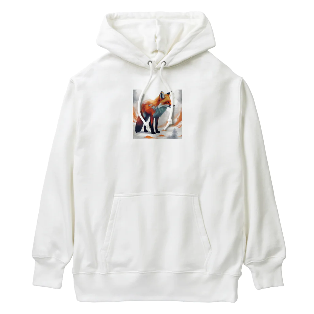 ブルーレイの守護者の狐 Heavyweight Hoodie