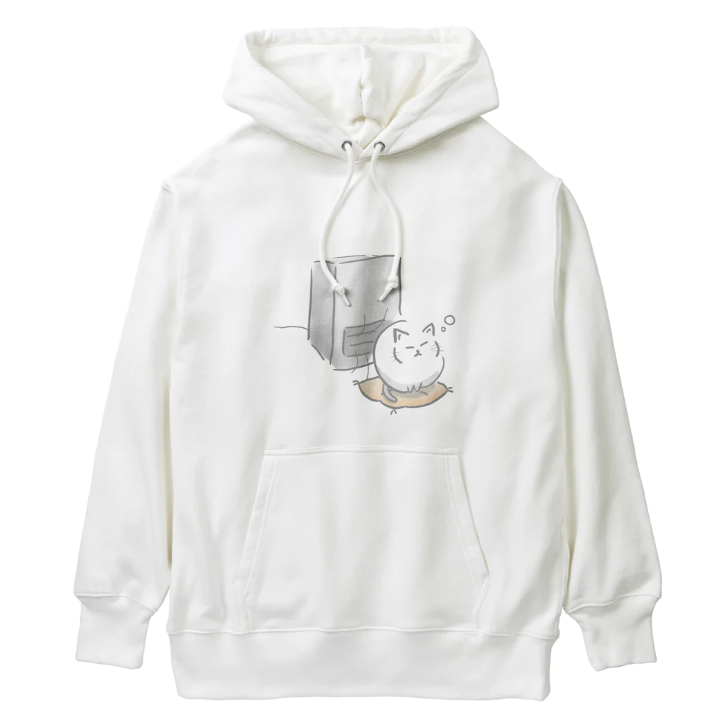 バッタの寒がりねむぬこ Heavyweight Hoodie