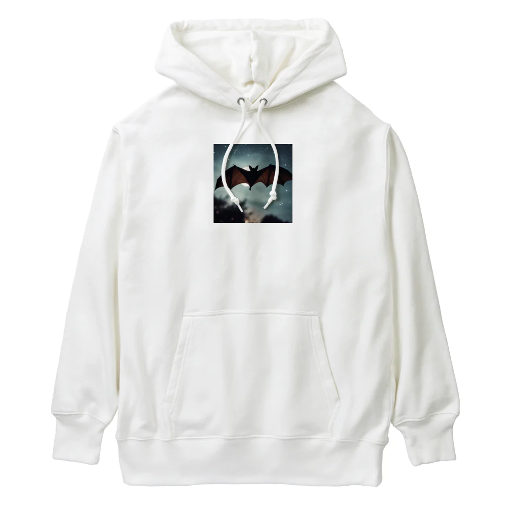 namuhatimanの空を飛ぶコウモリ Heavyweight Hoodie