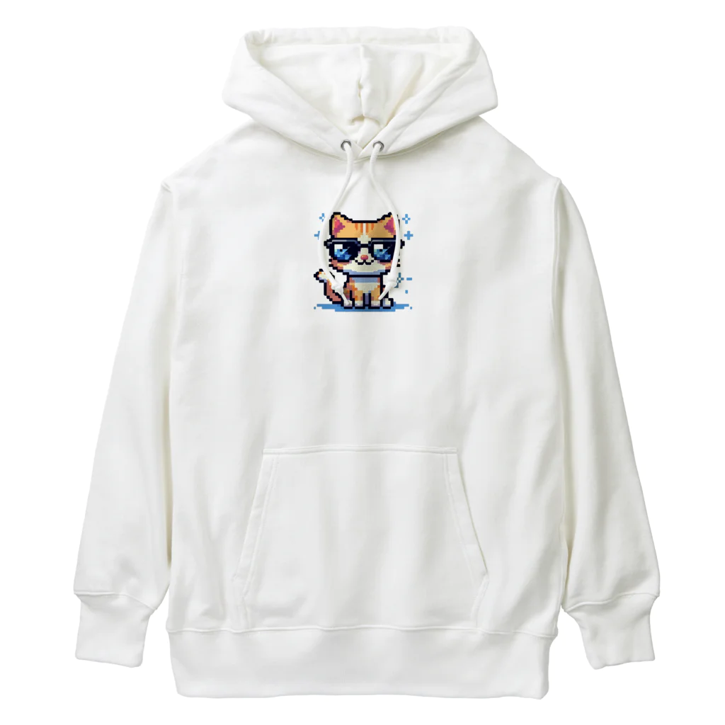 BinaryStoreのきらりんサングラスにゃんこ Heavyweight Hoodie