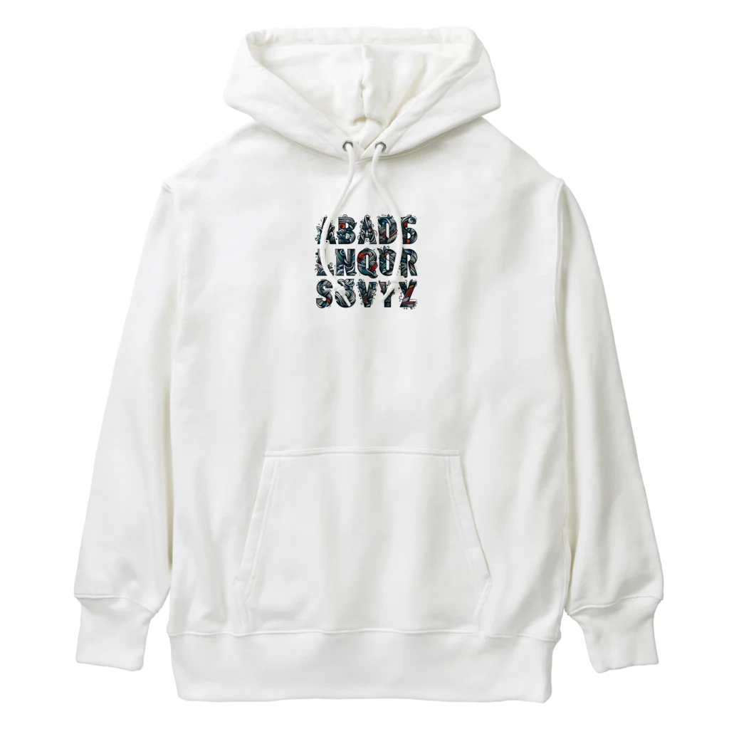 ajones-usaのアルファベットデザイン Heavyweight Hoodie