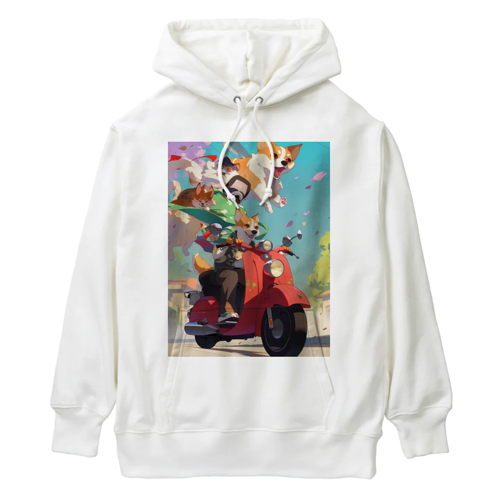 AQUAMETAVERSEのワンちゃん休日を楽しむ　なでしこ1478 Heavyweight Hoodie