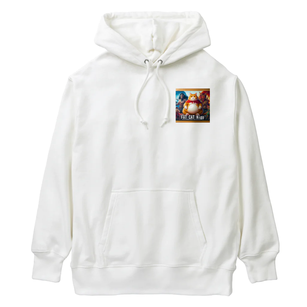 ニゴ猫　shopのFAT CAT HERO Nigo デブ猫勇者ニゴ Heavyweight Hoodie