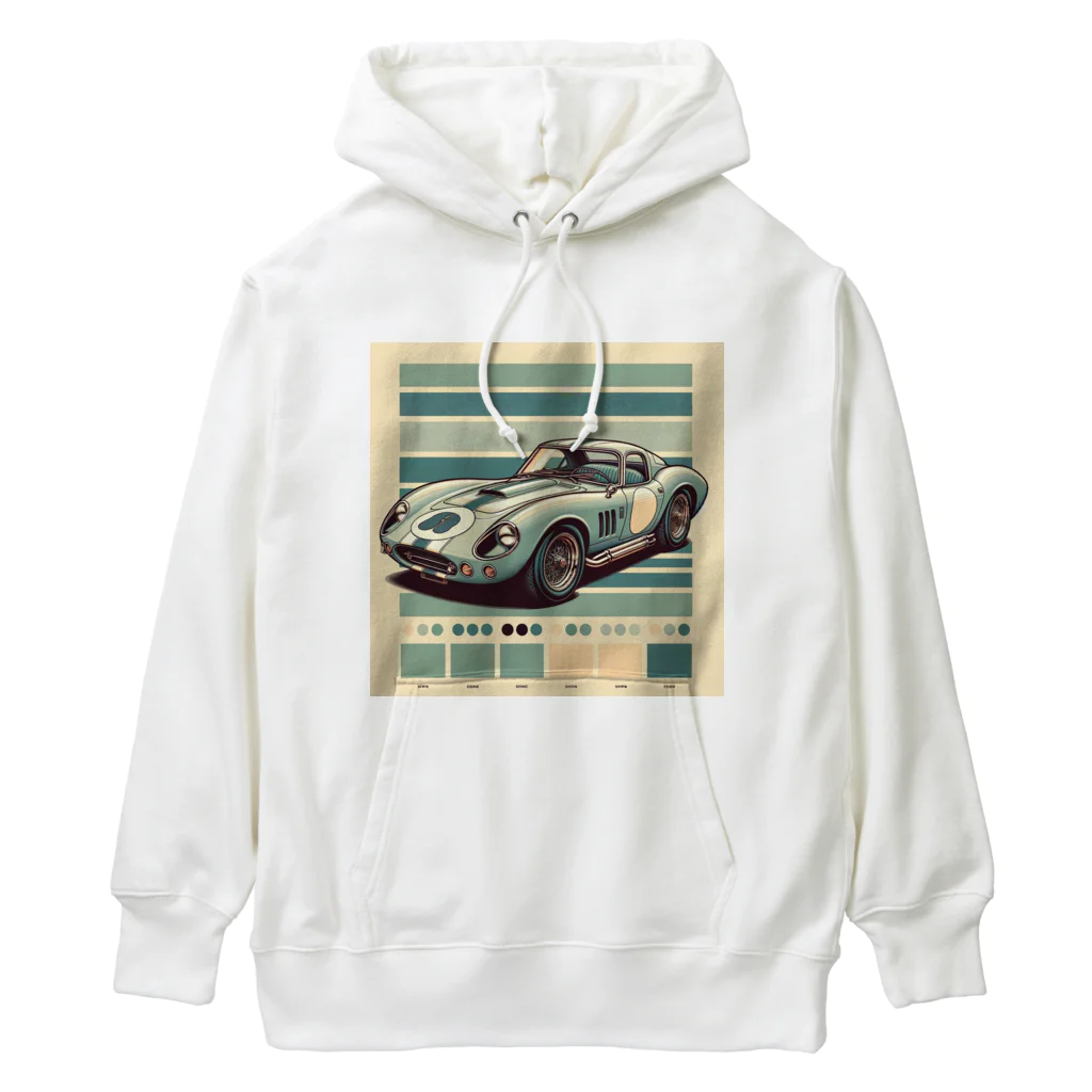 todatodatodaのレトロなスポーツカー Heavyweight Hoodie