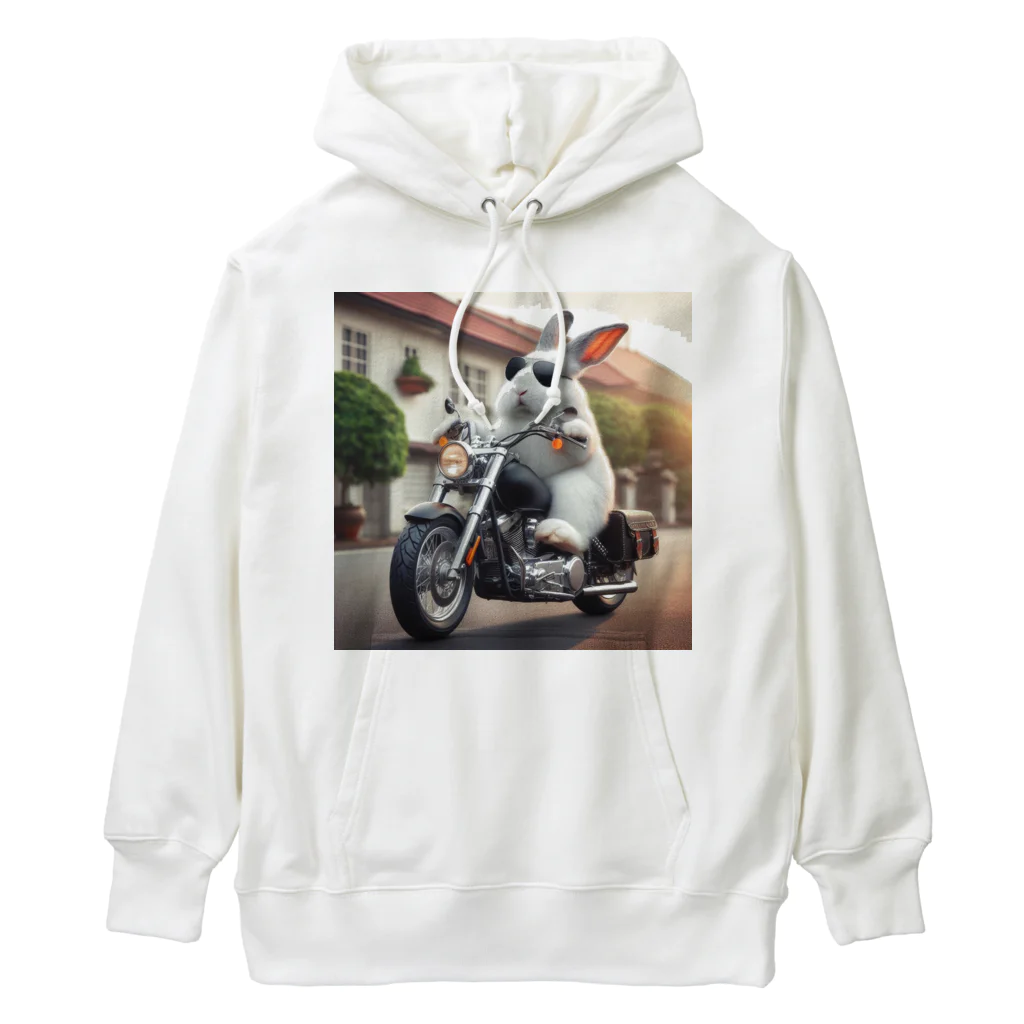 やんちゃな動物達のやんバニー　バイクver Heavyweight Hoodie