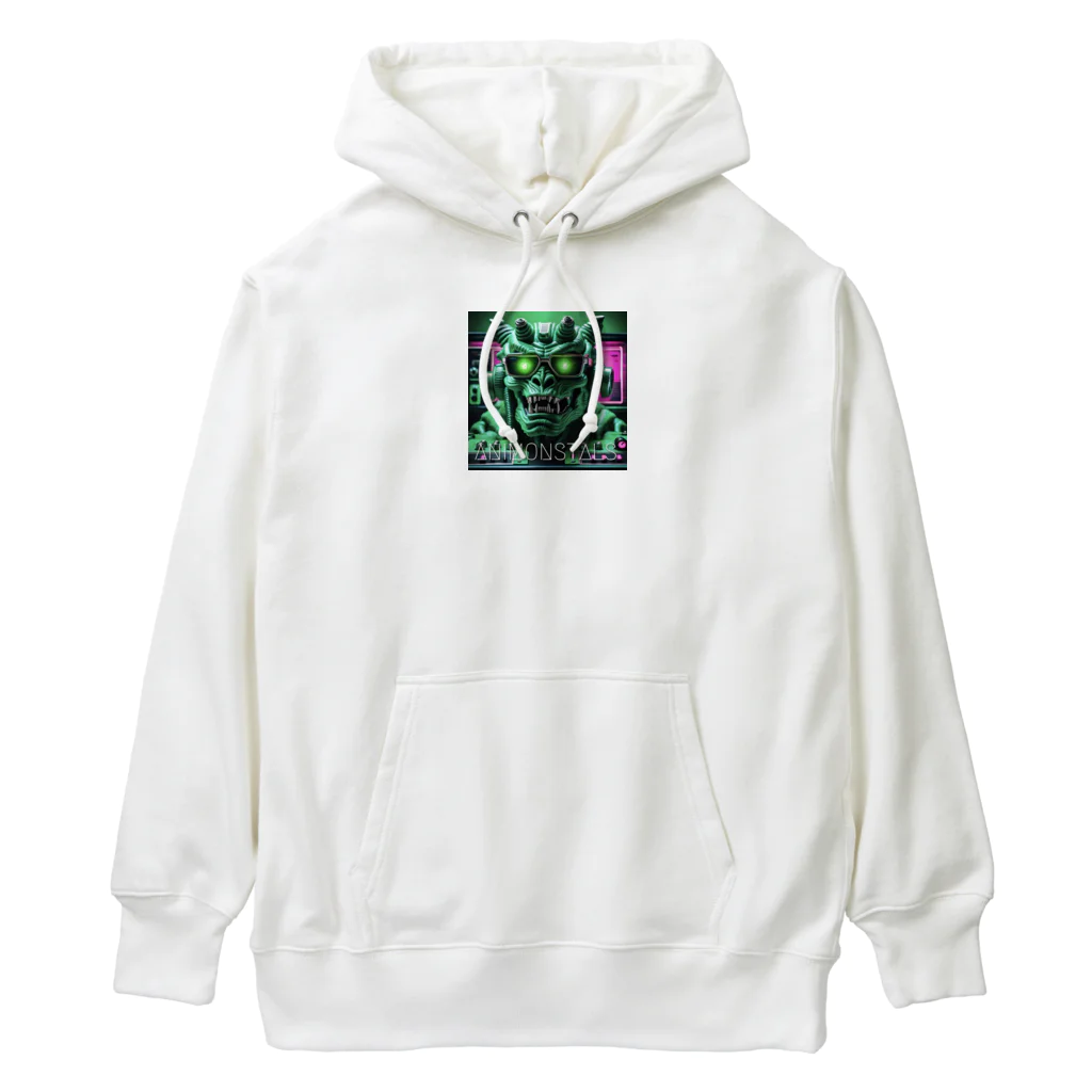 ANIMONSTALSのグリーン・モンスタル@tコックピット Heavyweight Hoodie