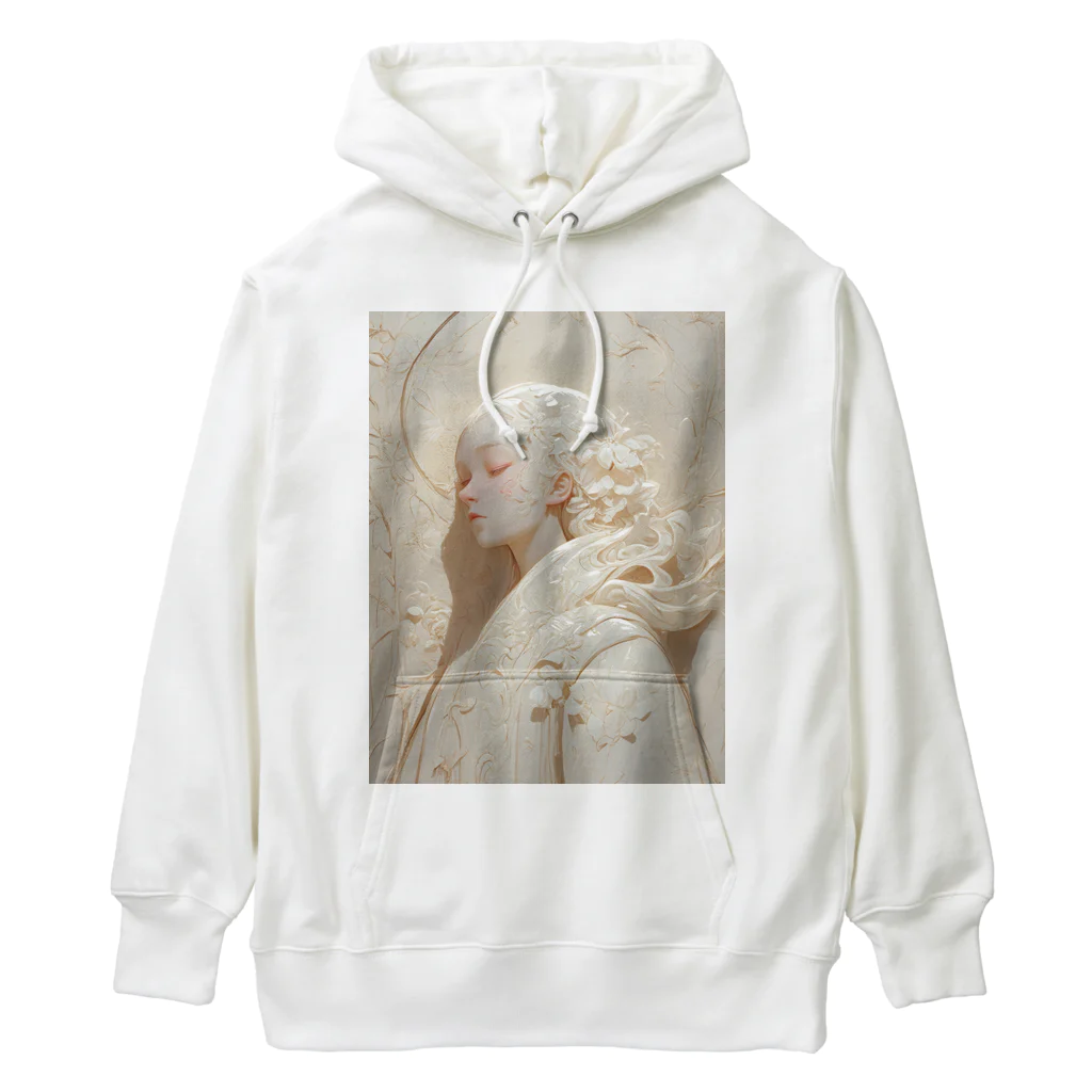 AQUAMETAVERSEの美しい女性の彫刻　　なでしこ1478 Heavyweight Hoodie