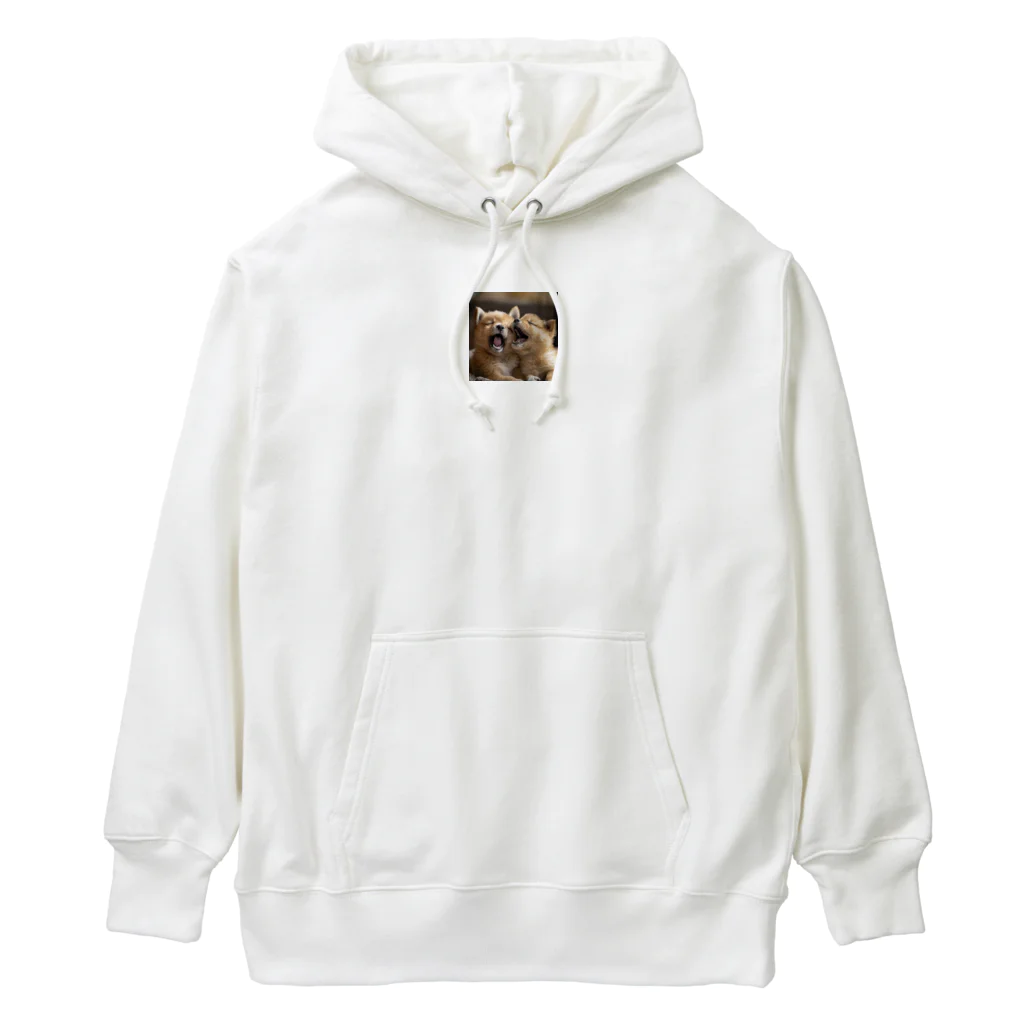 動物のおもしろ可愛いグッズのイッヌ Heavyweight Hoodie