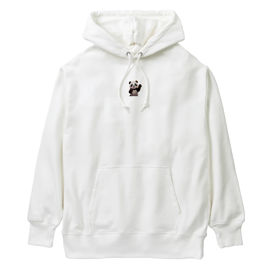 rakutenitibaの喜んでいるパンダ Heavyweight Hoodie