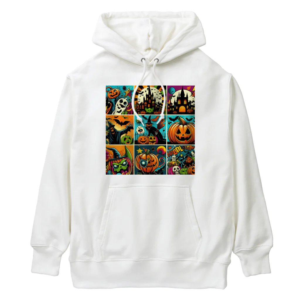 momonekokoのポップなハロウィン Heavyweight Hoodie