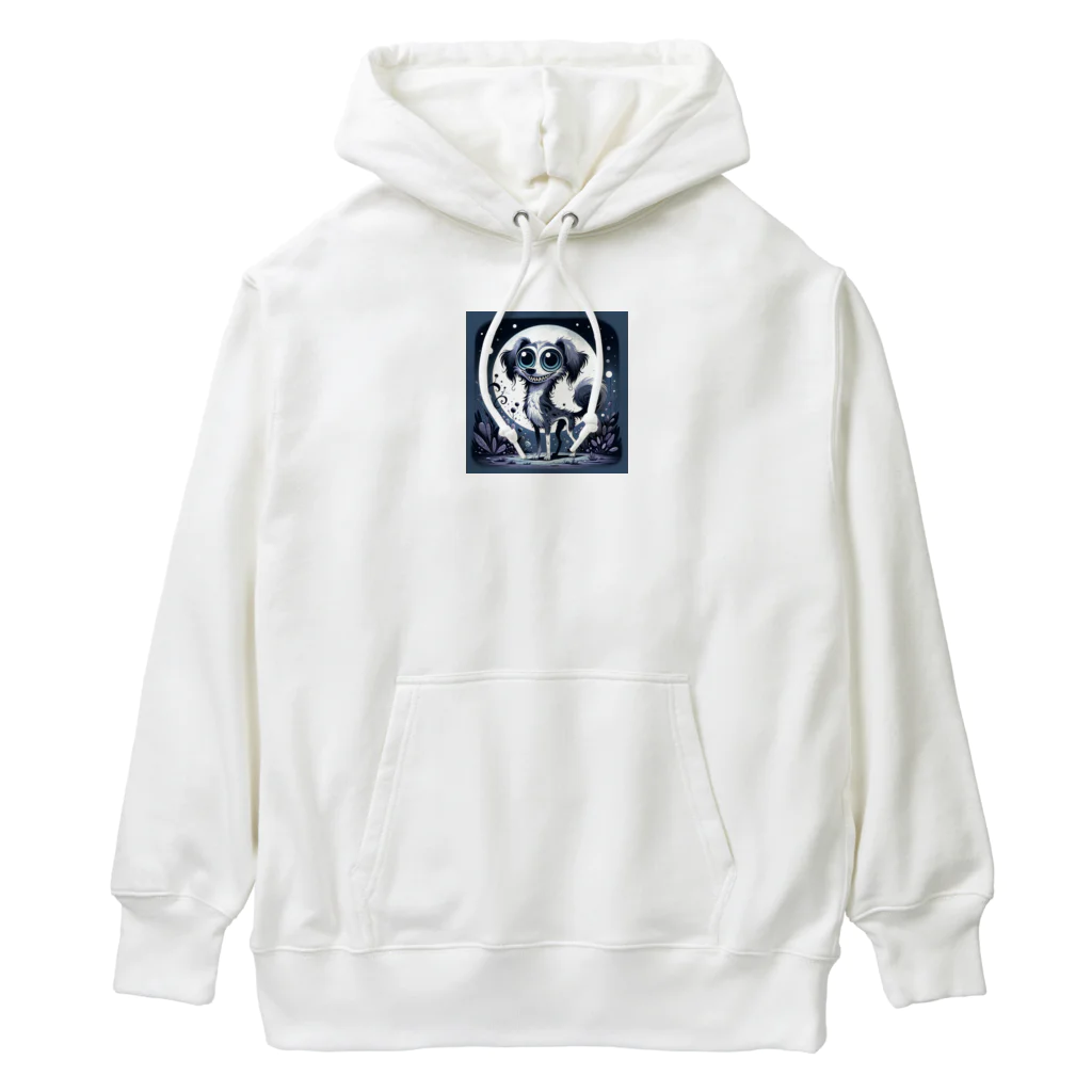 たんたん狸の不気味で可愛い森の不気味で可愛い犬001 Heavyweight Hoodie