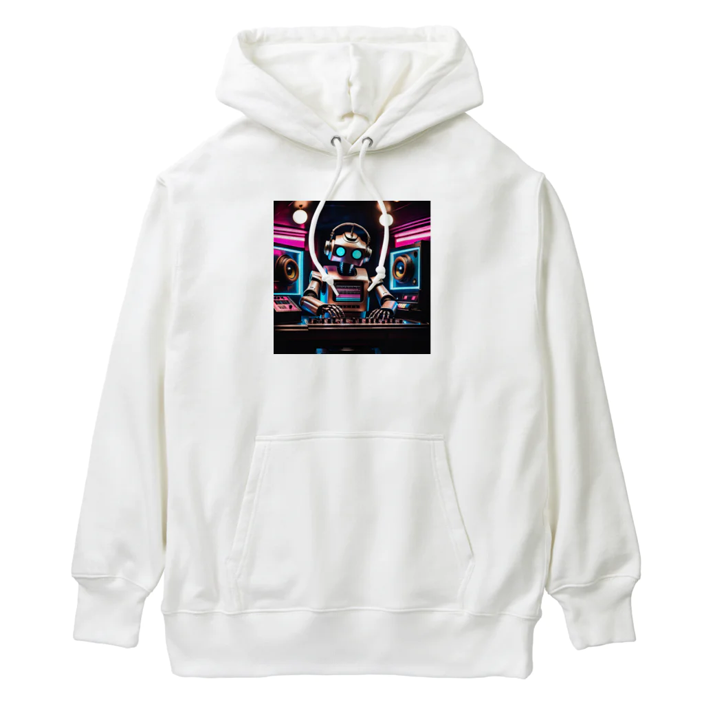 パワドラのDJロボット1 Heavyweight Hoodie