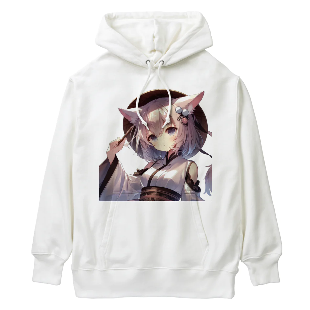 yos-1292583のねこニコばん Heavyweight Hoodie