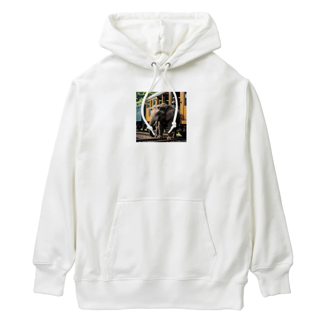 ミスターの汽車と象 Heavyweight Hoodie