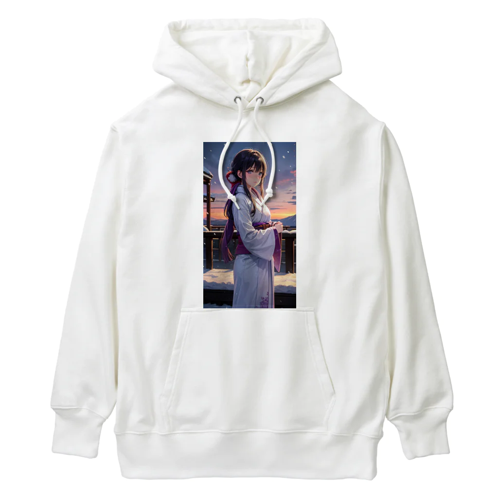 kimono_musume  AI artのscene5 Heavyweight Hoodie