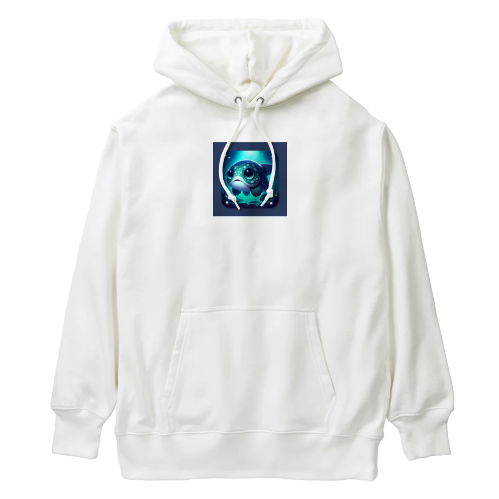 たんたん狸の不気味で可愛い森の不気味で可愛いシーラカンス001 Heavyweight Hoodie