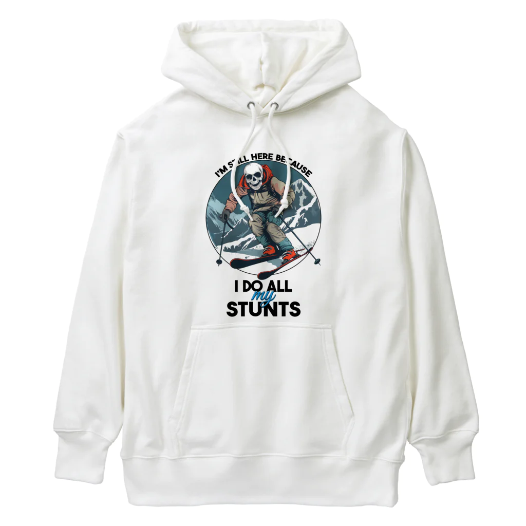 Stylo TeeのI'm Still Here Because I Do All My Stunts Heavyweight Hoodie