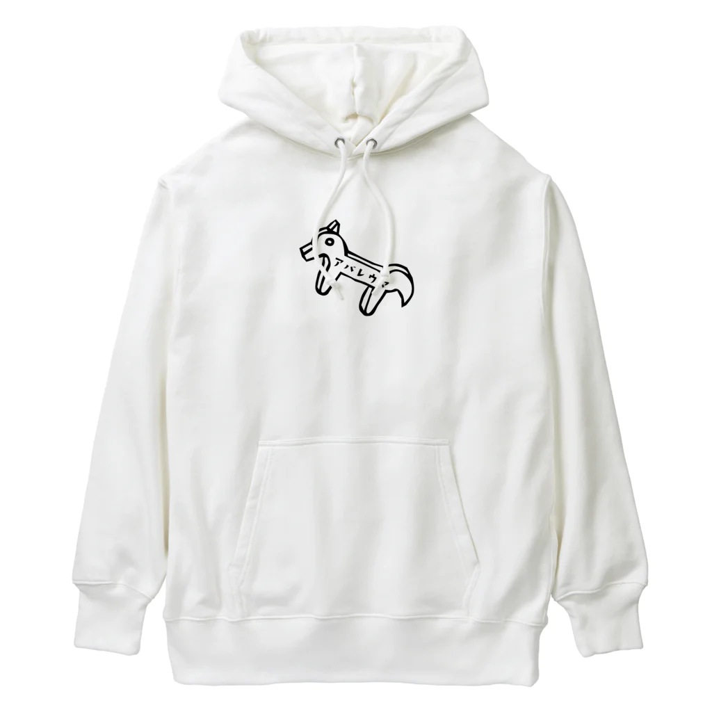 ABAREUMAのアバレウマ クロ Heavyweight Hoodie