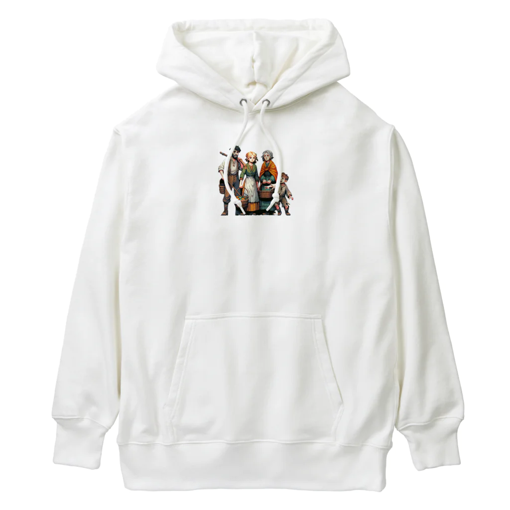 Pixel Art Goodsの村人（pixel art） Heavyweight Hoodie