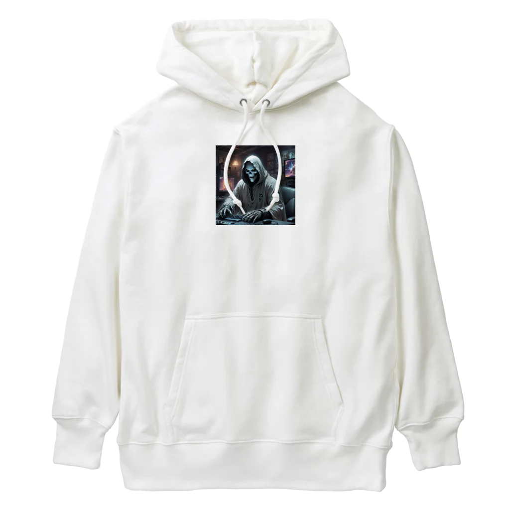 houkのハッキングを試みる骸骨 Heavyweight Hoodie