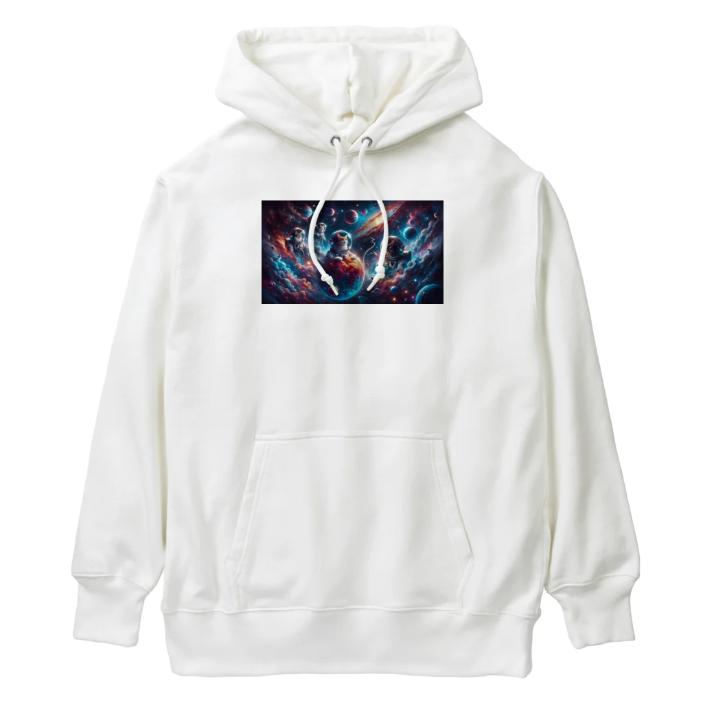 space catの宇宙猫飛行士2 Heavyweight Hoodie