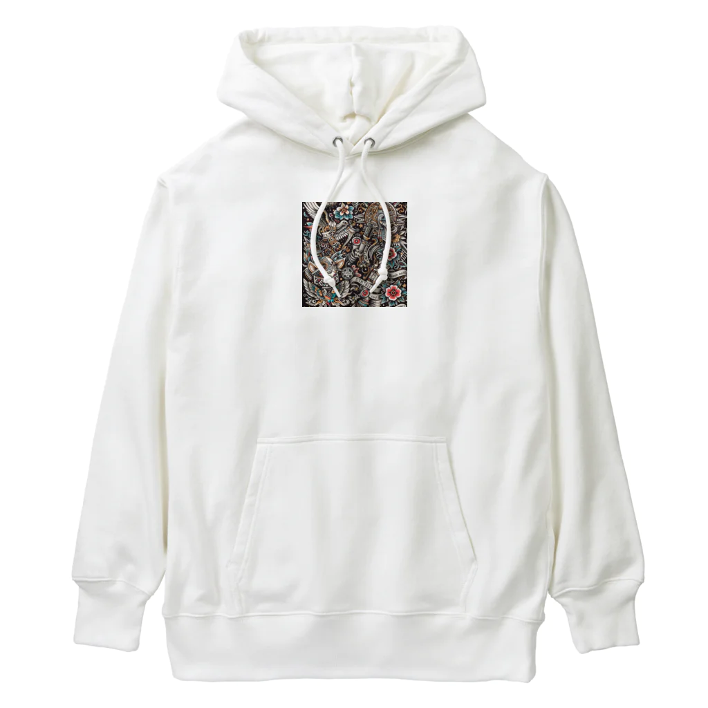 白ティー専門店の白Tシャツ　バーバーショップイメージ Heavyweight Hoodie