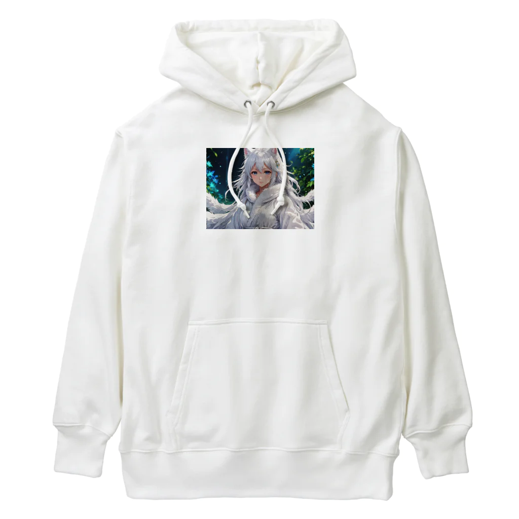 omamoririのもふもふの巫女 Heavyweight Hoodie