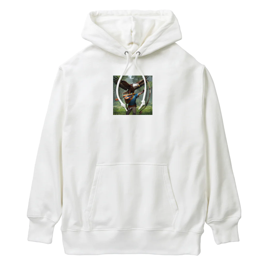 ganeshaのイーグルとアーチェリー.. png Heavyweight Hoodie