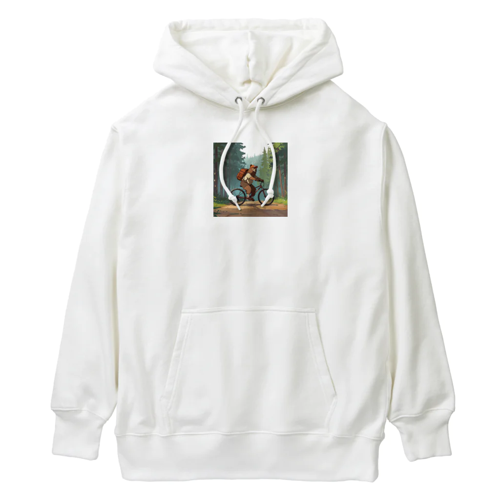 ganeshaのクマとサイクリング.. png Heavyweight Hoodie